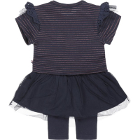 Dirkje kledingset (kleedje + broekje) donkerblauw